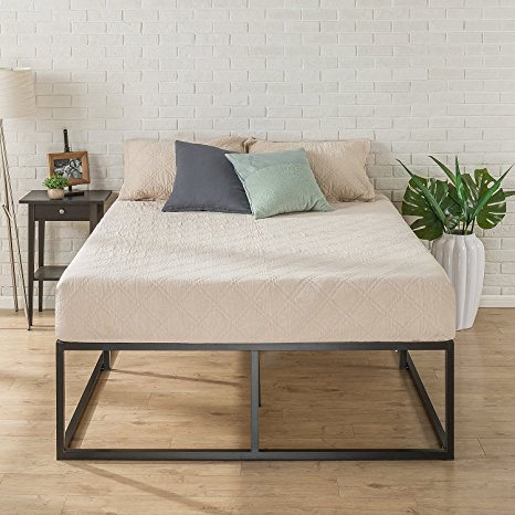 Zinus 18 Inch Platforma Bed Frame / Mattress Foundation / Boxspring Optional / Wood slat support, Twin