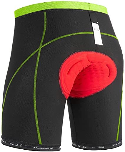 Przewalski Mens Cycling Underwear Shorts 3D Padded Bike Bicycle Riding MTB Liner- Verified Fit&Comfort