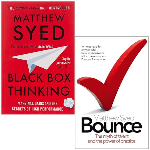 Black Box Thinking & Bounce By Matthew Syed 2 Books Collection Set