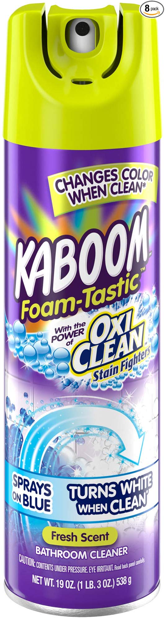 Kaboom Foam-Tastic with Oxiclean Fresh, 19 Ounce (Pack of 8)