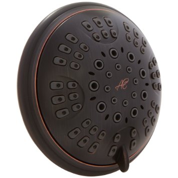 Aqua Elegante 6 Function Luxury Shower Head - Best High Pressure, Wall Mount, Adjustable Showerhead - Oil-Rubbed Bronze