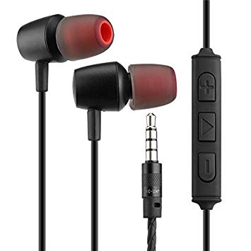 FusionTech® Noise Isolating In Ear Headphones Earphones with Microphone and Volume Control Pure Sound Powerful Bass Wired Earbuds Headset for iPhone, iPad, iPod, Samsung Smartphones and Tablets