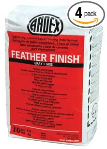 Ardex Feather Finish Self-Drying Cement Based Grey Pack of 4 Bags 10 Lbs