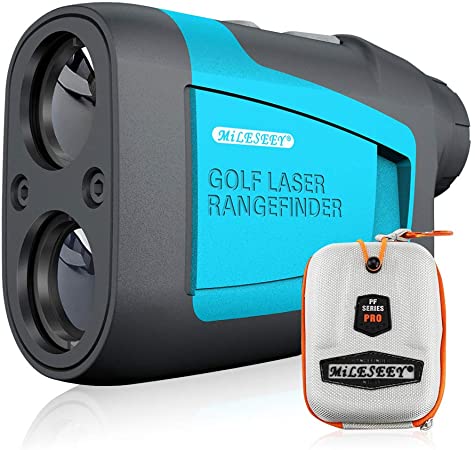 MiLESEEY Professional Precision Laser Golf Rangefinder 660 Yards with Slope Compensation,±0.55yard Accuracy,Fast Flagpole Lock,6X Magnification,Distance/Angle/Speed Measurement for Golf,Hunting