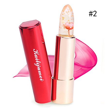 YABINA 4 Color Magic Color Temperature Change Moisturizer Bright Surplus Flower Lipstick (02 Bobby Pink)