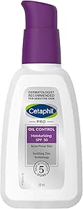 CETAPHIL PRO Oil Control, Crema Hidratante Facial 118ml, para pieles grasas con tendencia acnéica, con protección solar SPF 30, no comedogénica