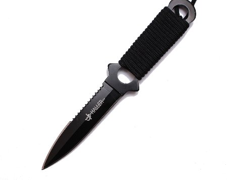 Dive Knife - Scuba Diving Tactical Knife with Leg Strap and Secure Sheath - PGM 440C Stainless Steel Diving Knife - Sharp edges