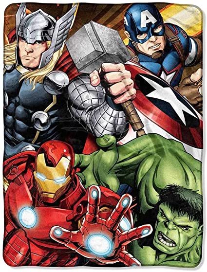 Northwest Avengers Four Micro Raschel Throw Blanket 46" x 60"