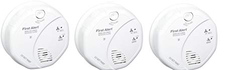 First Alert SCO5CN Combination Smoke and Carbon Monoxide Alarm, Battery Operated (3 PACK)