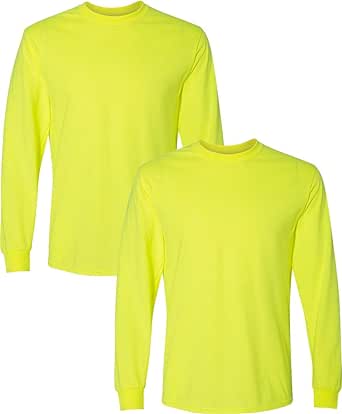 Gildan Adult DryBlend Long Sleeve T-Shirt, Style G8400, 2-Pack