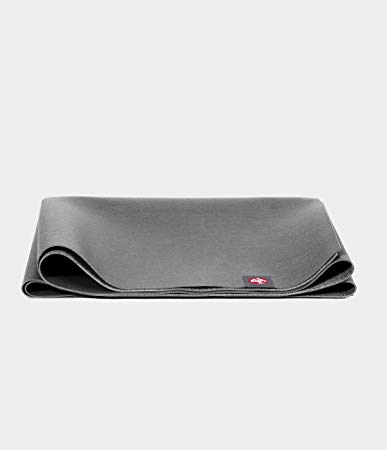 Manduka eKO Superlite Yoga Travel Mat – 1.5mm Thick Travel Mat for Portability, Eco Friendly and Made from Natural Tree Rubber.  Superior Catch Grip for Traction, Dense Cushioning for Support and Stability in Yoga, Pilates, and all Fitness.