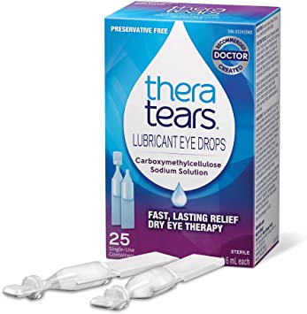 Thera Tears Lubricating Eye Drops, 25 count