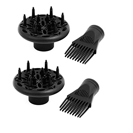 uxcell Deep Bowl Diffuser Hair Dryer Comb Accessories 2 Sets for 40mm-45mm Bore Dia