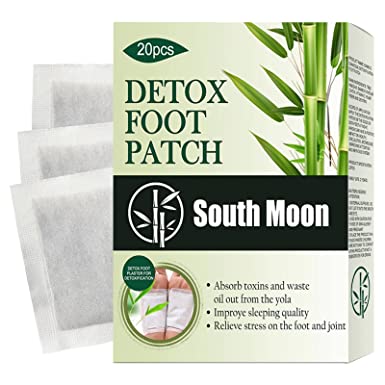 Dētōx Foot Pads, Foot Care Pads, Anti-Stress Relief Foot Pads, Pain Relief & Better Sleep, Bamboo Vinegar Natural Cleansing Foot Dētōx Pads with Adhesive Sheet (20 PCs)