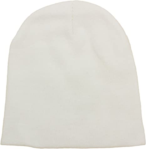 Top Level Short Plain Beanie - Winter Unisex Plain Knit Hat
