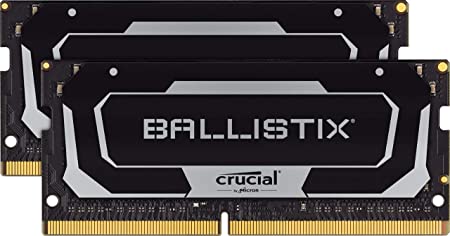 Crucial Ballistix BL2K16G32C16S4B 3200 MHz, DDR4, DRAM, Laptop Gaming Memory Kit, 32GB (16GB x2), CL16