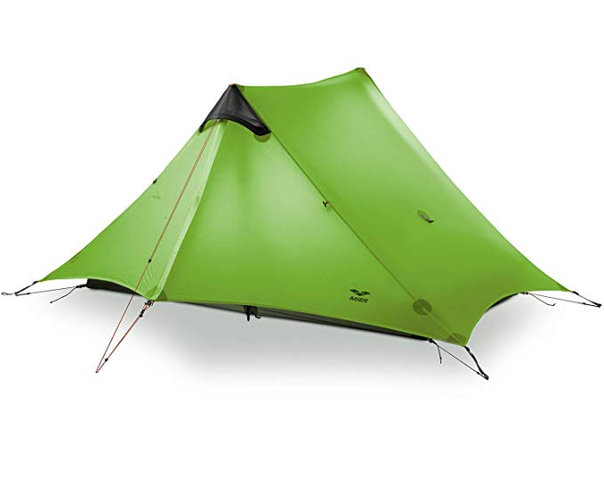 MIER Ultralight Tent 3-Season Backpacking Tent for 1-Person, 2-Person or 3 Person, Camping, Trekking, Kayaking, Climbing, Hiking (Trekking Pole is NOT Included)