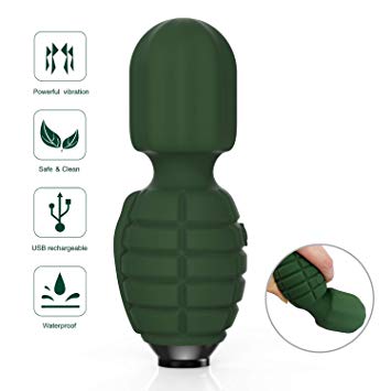 MINC Super Power Wand Massager Bullet Hand-held Personal Massager Body Therapeutic for Back Neck Shoulder Massage Muscles Relief-10 Strong Vibration USB Rechargeable Massage