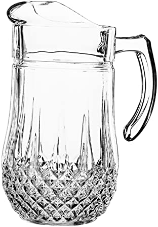 Arc International Luminarc Canterbury Pitcher, 6-Inch, 50.5 oz, Clear