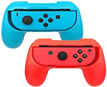 Nintendo Switch Joy-Con Grip Controller - 2 Pack Wear-resistant Joy con Handle Grips Accessory Kit Blue Red EC002L