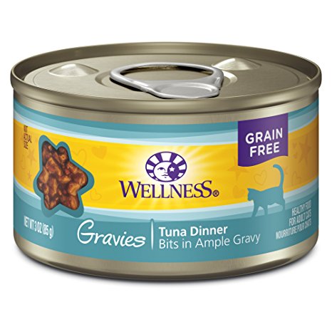 Wellness Gravies Natural Grain Free Wet Canned Cat Food (pack of 12)