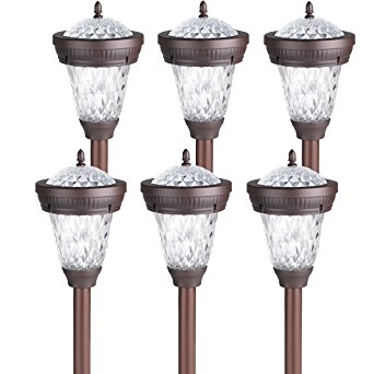 Westinghouse Bastille II Solar LED Stake Light, Bronze, 6-Pack