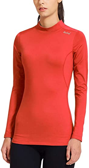 BALEAF Women's Fleece Thermal Long Sleeve Running Shirt