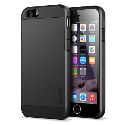 iPhone 6 Case Slicoo Dual-layer Protection Cover Case for iPhone 6 6s 47 inch Black
