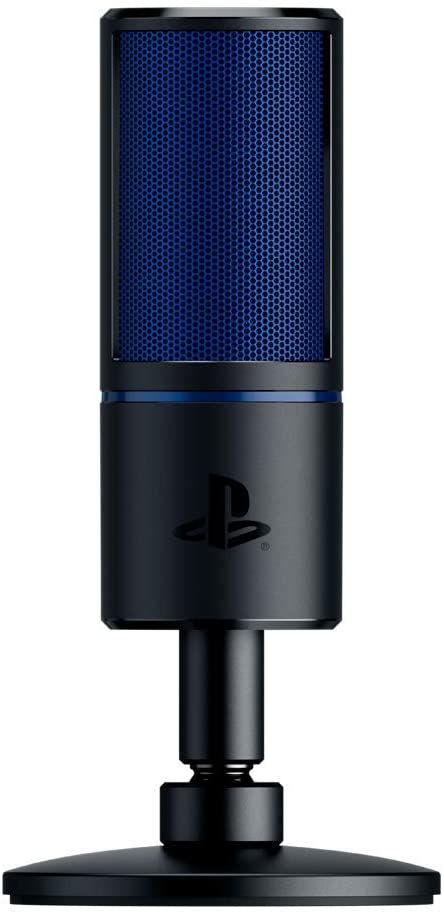 Razer Seiren X for PS4 - Condenser Streaming Microphone with Built-in Shock Absorption and Professional-Quality Streaming Microphone