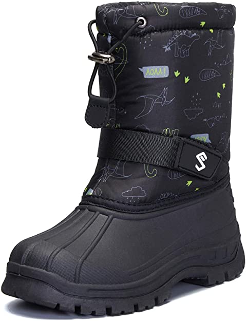 SHOFORT Kids Snow Boots for Boys & Girls Waterproof Insulated Winter Boots with Warm Fur Lined (Toddler/Little Kid/Big Kid)