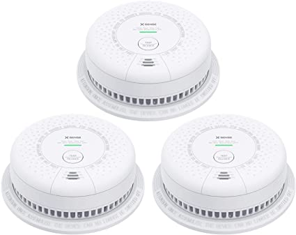 X-Sense SC03 10-Year Battery (Not Hardwired) Combination Smoke and Carbon Monoxide Detector Alarm, Dual Sensor Smoke CO Alarm Complies with UL 217 & UL 2034 Standards, Pack of 3