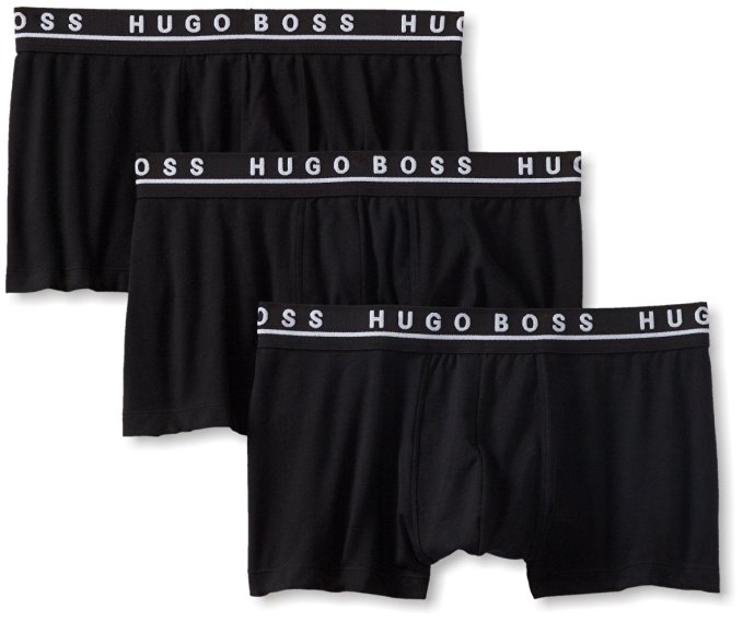 BOSS HUGO BOSS Men's Cotton Stretch Boxer Brief, Pack of 3