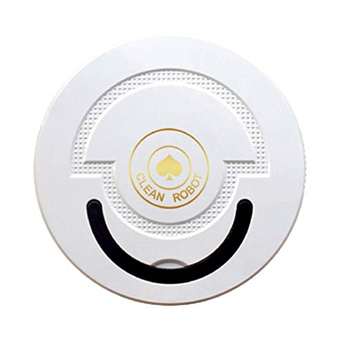 Robot Vacuum Cleaner, Chyu Mini Automatic Induction Sweeping Robot Rechargeable Floor Cleaning Robot Robotic Vacuums (White)