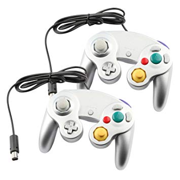 Controller for Gamecube - Silver (2-Pack)