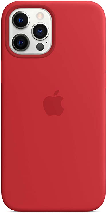 Apple Silicone Case with MagSafe (for iPhone 12 Pro Max) - (Product) RED