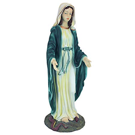 Design Toscano Virgin Mary, The Blessed Mother of The Immaculate Conception Garden Statue
