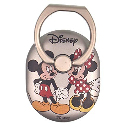 DISNEY Smart Ring [ Ring Stand Holder ] 360 Degree Rotating Kickstand [ Light Anti Drop Finger Phone Grip Ring ] Universal Smartphone Compatible - Face Mickey Mouse and Minnie Mouse