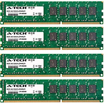 32GB KIT (4 x 8GB) For Dell Precision Workstation Series T1650 (ECC Unbuffered) T3600 (ECC Unbuffered). DIMM DDR3 ECC Unbuffered PC3-10600 1333MHz Dual Rank RAM Memory. Genuine A-Tech Brand.