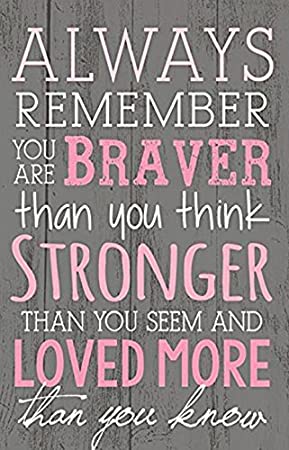 Always Remember You Are Braver Than You Think -Fridge Magnet