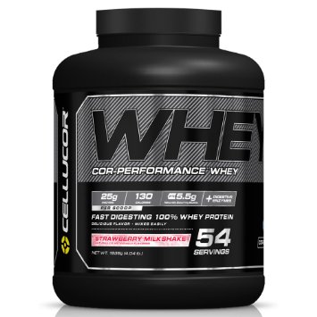 Cellucor Cor-Performance 100 Whey Protein Powder with Whey Isolate Strawberry MilkshakeG4 4 Pound