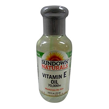 Sundown Naturals Pure Vitamin E - oil 70,000 Iu, 2.5 Oz (3 Pack)