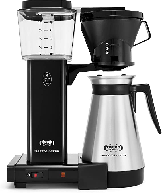 Moccamaster 79114 10-Cup Coffee Brewer with Thermal Carafe, Black