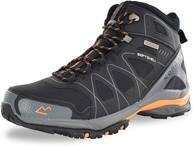 Nord Trail Mt. Hood HI Men's Hiking Shoes, Waterproof Hiking Shoe, Breathable, Lightweight, High-Traction Grip