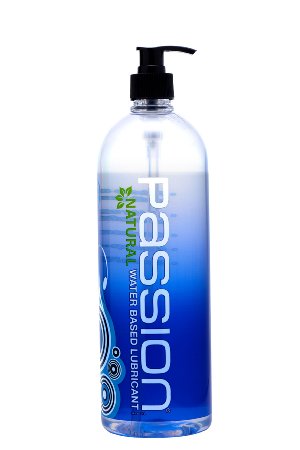 Passion Lubes, Natural Water-Based Lubricant, 34 Fluid Ounce