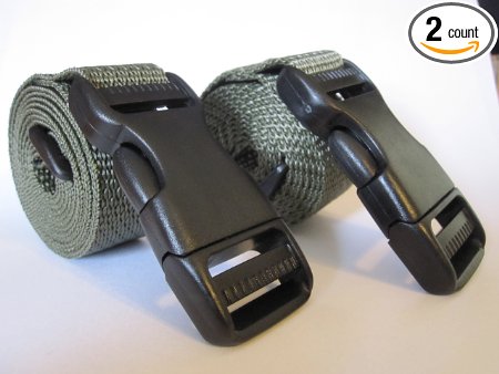 Molle Backpack Accessory Straps - Quick Release Buckle - Made in USA