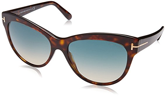 Tom Ford 430 52P Tortoise Lily Cats Eyes Sunglasses Lens Category 2 Size 56mm