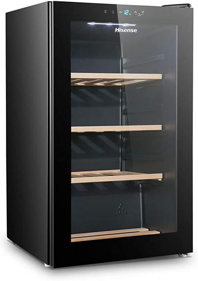 Hisense RW30D4AJ0 - Cantina Vino 32 Bottiglie, Capacità 110 L, 39 Decibel, Nero, 49 x 48.9 x 84.4 cm