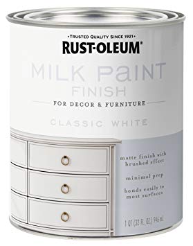 Rust-Oleum 331049 Finish Milk Paint, Quart, Classic White