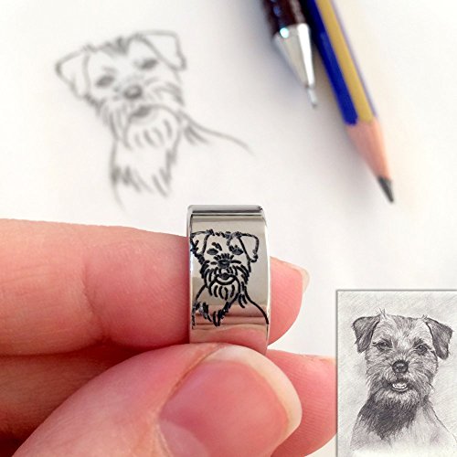 Personalized Dog Portrait Ring,Dog Lover Ring, Cat Lover Ring, Personalized Silver Ring, Dog Portrait Jewelery