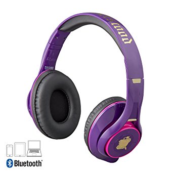 Descendants 2 Bluetooth Wireless Headphones with Microphone Voice Activation and Bonus Aux Cable